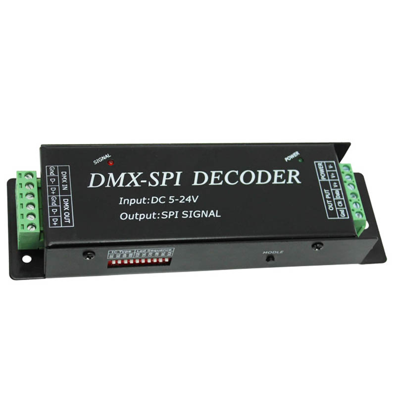 DMX200 DC5-24V DMX-SPI Decoder, LED Intelligent Lighting Control System